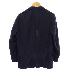 Papas プラス lanificio di pray テーラードジャケット 背抜き シングル 3B リネン ウール