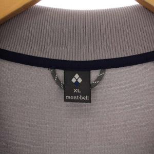 mont-bell マウンテンジャージジャケット ジップアップ ハイネック ロゴ刺繍 XL グレー 1114390 /BM