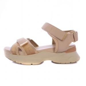クロスデザインスポーツサンダル シューズ L ピンクベージュ 647202 /BM