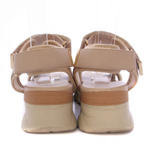 himiko クロスデザインスポーツサンダル シューズ L ピンクベージュ 647202 /BM