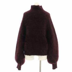 Ameri VINTAGE POPPING COLOR ANGORA KNIT シャギーニット セーター 長袖 ハイネック アンゴラ