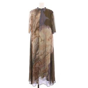 22AW MILA VELOUR CUT DRESS ワンピース 長袖 ロング プリーツ