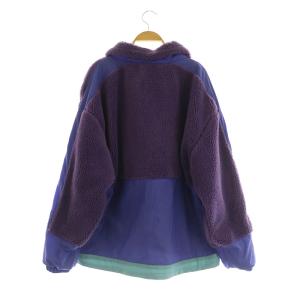 le coq sportif 21AW ELAIZA ドッキングボアフリースアノラック ジャケット ハーフジップ L パープル /MY