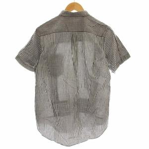 BLACK COMME des GARCONS AD2010 ギンガムチェック 半袖 シャツ M 黒 白 /G