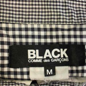 BLACK COMME des GARCONS AD2010 ギンガムチェック 半袖 シャツ M 黒 白 /G