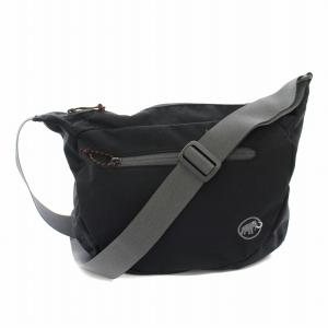 ショルダーバッグラウンド8L SHOULDER BAG ROUND 8L ナイロン ロゴ刺繍 黒 ブラック