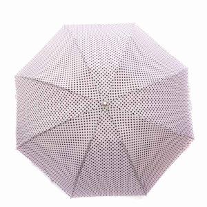 折りたたみ傘 折り畳み傘 雨傘 アンブレラ ドット柄 バイカラー ピンク 黒 ブラック /BB OH