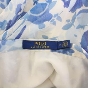 POLO RALPH LAUREN Floral Crinkle Silk Wrap Skirt フローラルシワシルクラップスカート 巻き