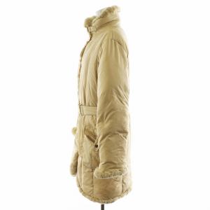 MAX MARA WEEKEND LINE ダウンコート ロング丈 ラビットファー アウター 40 ベージュ /AN40