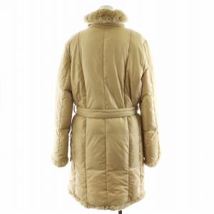 MAX MARA WEEKEND LINE ダウンコート ロング丈 ラビットファー アウター 40 ベージュ /AN40