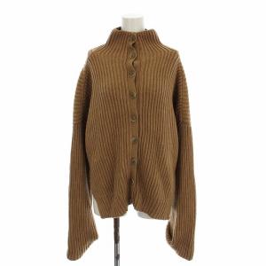 カーディガン リブニット ハイネック 長袖 F ブラウン 16WNT175018 /RE