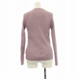 JUSGLITTY 24SS マルチ釦リブニット 長袖 2 紫 パープル 44159630 /OR
