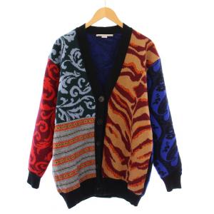 ニットカーディガン ウール 38 マルチカラー