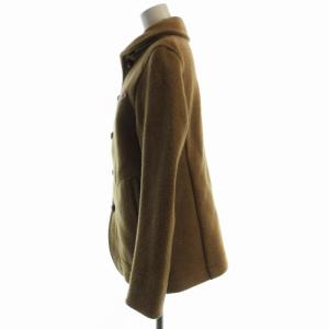 DANTON ウールモッサ丸衿ブルゾン ジャケット ジャンパー 36 キャメル JD-8243 /RO