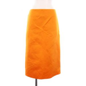 A-LINE LONG SKIRT SATIN 00 オレンジ MB231-6021