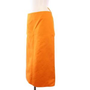 MADISONBLUE A-LINE LONG SKIRT SATIN 00 オレンジ MB231-6021