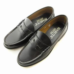 ARVIN ローファー モカシン レザー 25.5cm 黒 ブラック /EE