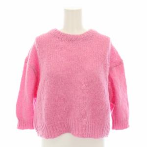 プチS/Sプルオーバーモヘヤ PETIT S/S PO MOHAIR ニット セーター 七分袖 タグ付き