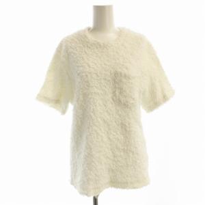 ボアカットソー 半袖 白 ホワイト /EE