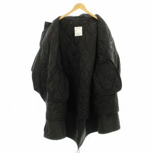 FREAK'S STORE 22AW ライナー付きモッズコート ミリタリーコート 中わた ロング ジップアップ M 黒 ブラック 22AW-001CO