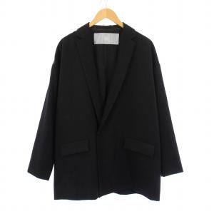 テーラードジャケット アウター シングル 総裏地 ウール 1 黒 ブラック /BB