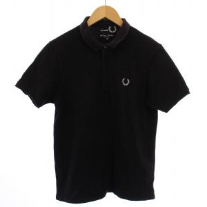 ラフシモンズ RAF SIMON ポロシャツ 半袖 ロゴ刺繍 S 黒 SM2003/102/2095/233