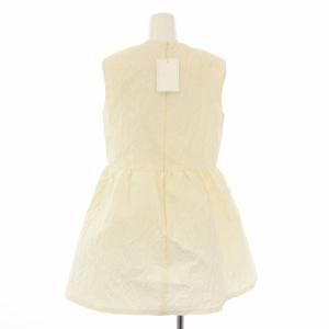 Aveniretoile ジャガードペプラムブラウス ノースリーブ 36 アイボリー S340-010 /TK