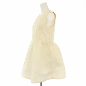 Aveniretoile ジャガードペプラムブラウス ノースリーブ 36 アイボリー S340-010 /TK