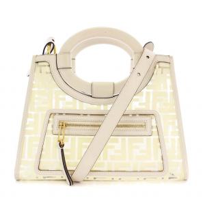 RUNAWAY ショッパー 2WAY クリア ホワイト 8BH353