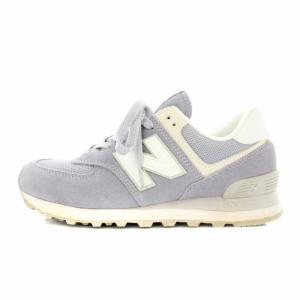 574 スニーカー スエード US7 パープル WL574ESV