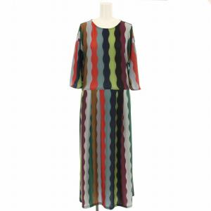 ワンピース GJPJN-01220 半袖 ロング 総柄 40 マルチカラー /G