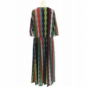 JOCOMOMOLA ワンピース GJPJN-01220 半袖 ロング 総柄 40 マルチカラー /G