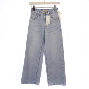 SOMETHING 加工デニムパンツ ジーンズ ジップフライ S インディゴ 166-4130201 /BM