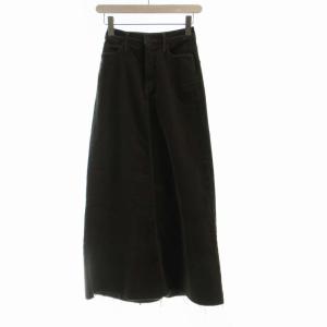 タイトスカート マキシ ロング コーデュロイ カットオフ 23 カーキ 9495-618 /RO