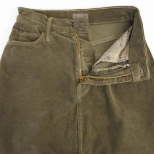 MOTHER タイトスカート マキシ ロング コーデュロイ カットオフ 23 カーキ 9495-618 /RO