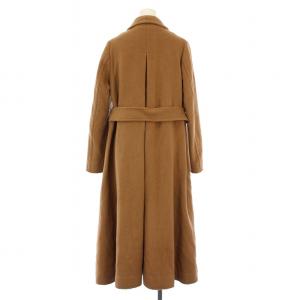 kei shirahata チェスターコート ロング ウエストリボン ウール 0 茶 16WFC175029 /BM