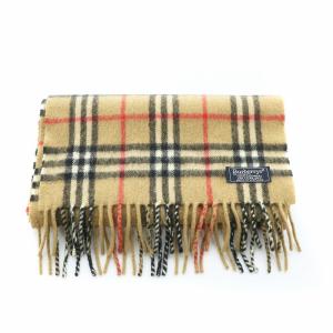 burberrys マフラー ノバチェック カシミヤ100％ ヴィンテージ べージュ