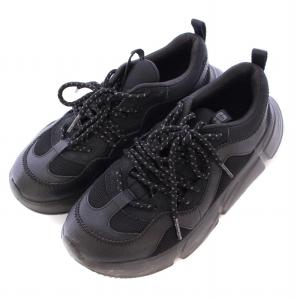 UGG australia Calle Lace BLACK カレレースブラック ローカットスニーカー シューズ 厚底 US7 24cm