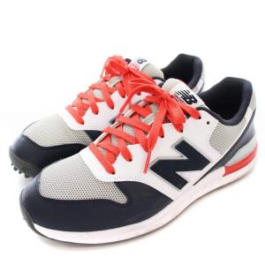 GOLF UGS996TR トリコロール スパイクレス スニーカー 24.5cm 白 ネイビー