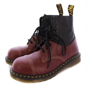 MM6 メゾンマルジェラ TWIST ST 8ホールブーツ UK6 ブラウン ブラック