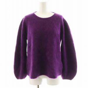 ニット セーター 長袖 カシミヤ 紫 パープル MY17AW-KR013 /AN49