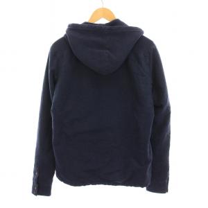 BALMAIN ジップアップパーカー スウェット 長袖 S 紺 /YM