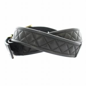 BALMAIN ベルト レザー キルティング 85 黒 ブラック 61 T926 D419 /KU