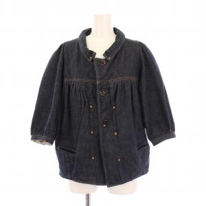 KIRO HIRATA デニムジャケット Gジャン ジージャン アウター 七分袖 XS 紺 ネイビー /BB
