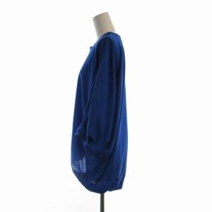 mizuiro ind mizuiroind タグ付き カットソー ビックシルエット 五分袖 青 ブルー /RO