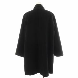 HERNO チェスターコート ロング丈 ウール カシミヤ混 アウター 黒 ブラック /AN47