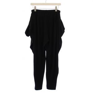 ISSEY MIYAKE イージーパンツ 変形 ギャザー ウエストゴム ストレッチ 2 黒 ブラック /BB