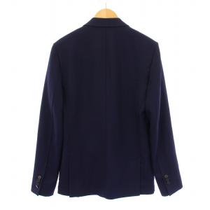 AMI Alexandre Mattiussi テーラードジャケット ブレザー アウター シングル 背抜き ウール 48 紺 ネイビー /BB