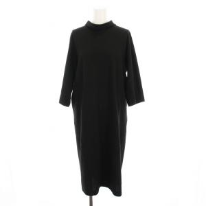 イッセイミヤケ ORJ ワンピース ロング 七分袖 2 黒 HA85JH110 /YM