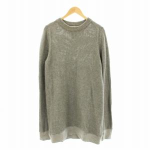 wool cashmere Knit Sweater ニット セーター 長袖 クルーネック ウール カシミヤ混